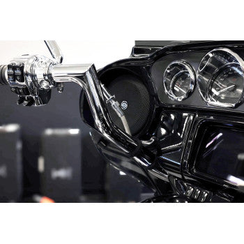 FAT BAGGERS INC. EZ Install Kit - 16" Handlebars - Upper Clutch - Braided Stainless Steel/Chrome 119016-C