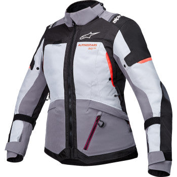 ALPINESTARS Stella Andes v4 Drystar® Jacket - Dark Gray/Ice Gray/Black/Coral - Small 3210126-9276-S