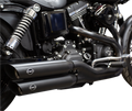 S&S CYCLE Slash Cut Mufflers - Black 550-0724