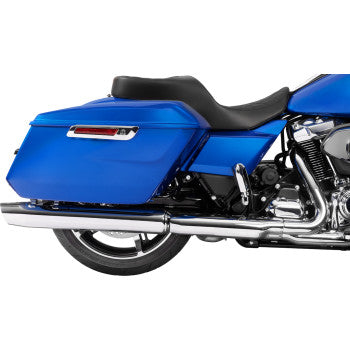 DRAG SPECIALTIES SEATS Forward Position Freedom Seat - Vinyl/Solar Leather - Black Double Diamond Stitch - FLH/FLT '23-'25 0801-2184