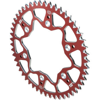 MOTO-MASTER 7075 Aluminum Rear Sprocket - 49 Tooth - Red 620122349