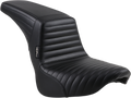 LE PERA Kickflip Seat - Pleated - Black - Softail '18-'21 LYX-590PT