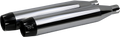 KHROME WERKS 3-1/2" Softail Shredder Slip-On Mufflers - Chrome 202500