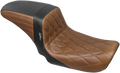LE PERA Kickflip Seat - Diamond - Black/Brown - FXD '06-'17 LK-591DMBRNBK