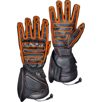 GERBING HEATED CLOTHING 12 V Extreme Hard Knuckle Heated Gloves - Black - Large GEREXGL12BL