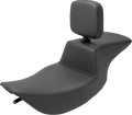 SADDLEMEN Tour Step Up Seat - Rider Backrest - Plain - FLHR/FLHX '97-'07 897-06-194BR