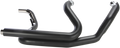 COBRA Powerport Dual Headpipes with Dual Bungs - Black 6253DBRB1