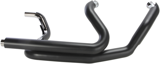 COBRA Powerport Dual Headpipes with Dual Bungs - Black 6253DBRB1