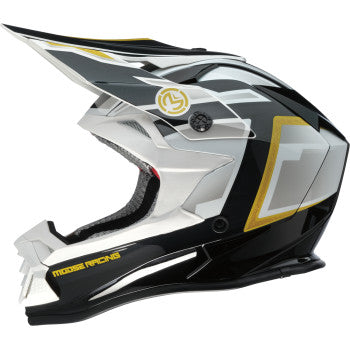 MOOSE OFFROAD MR3 Helmet - F.A.F. - White/Black/Gold - Large 0110-8930