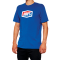100% Official T-Shirt - Royal Blue - Large 20000-00017