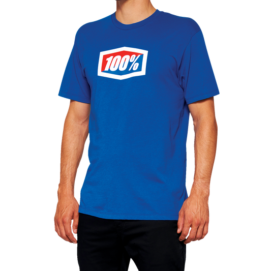 100% Official T-Shirt - Royal Blue - XL 20000-00018