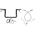 FAT BAGGERS INC. 1-1/2" EZ Install Flat Top Handlebar - 12" - Black 649012-B