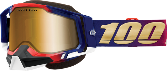 100% Racecraft 2 Snow Goggles - United - True Gold 50012-00006