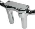 DRAG SPECIALTIES Risers - 4" - Buffalo - Top - Chrome 0602-0588