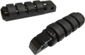 DRAG SPECIALTIES Passenger Soft-Ride Black Foot Pegs - Softail P17-0341ISGB