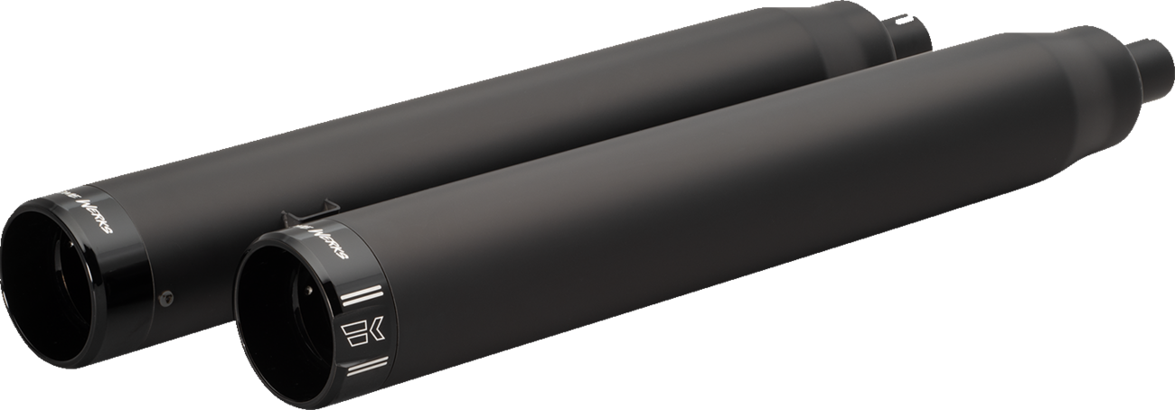 KHROME WERKS 4-1/2" War Hammer Mufflers - Black 202235
