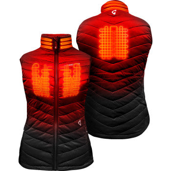 GERBING HEATED CLOTHING Women's 7V Khione Puffer Heated Vest 2.0 - Black - Small GERKPVST7VWBS