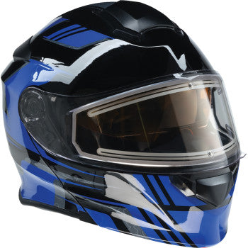 Z1R Solaris 2.0 Helmet - First Tracks - Electric - Dual Pane - Black/Blue - 2XL 0120-0836