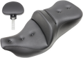 SADDLEMEN Roadsofa Seat - Pillow Top - with Backrest - Black - '09-'23 FLHTCUTG 808-07B-181TBR