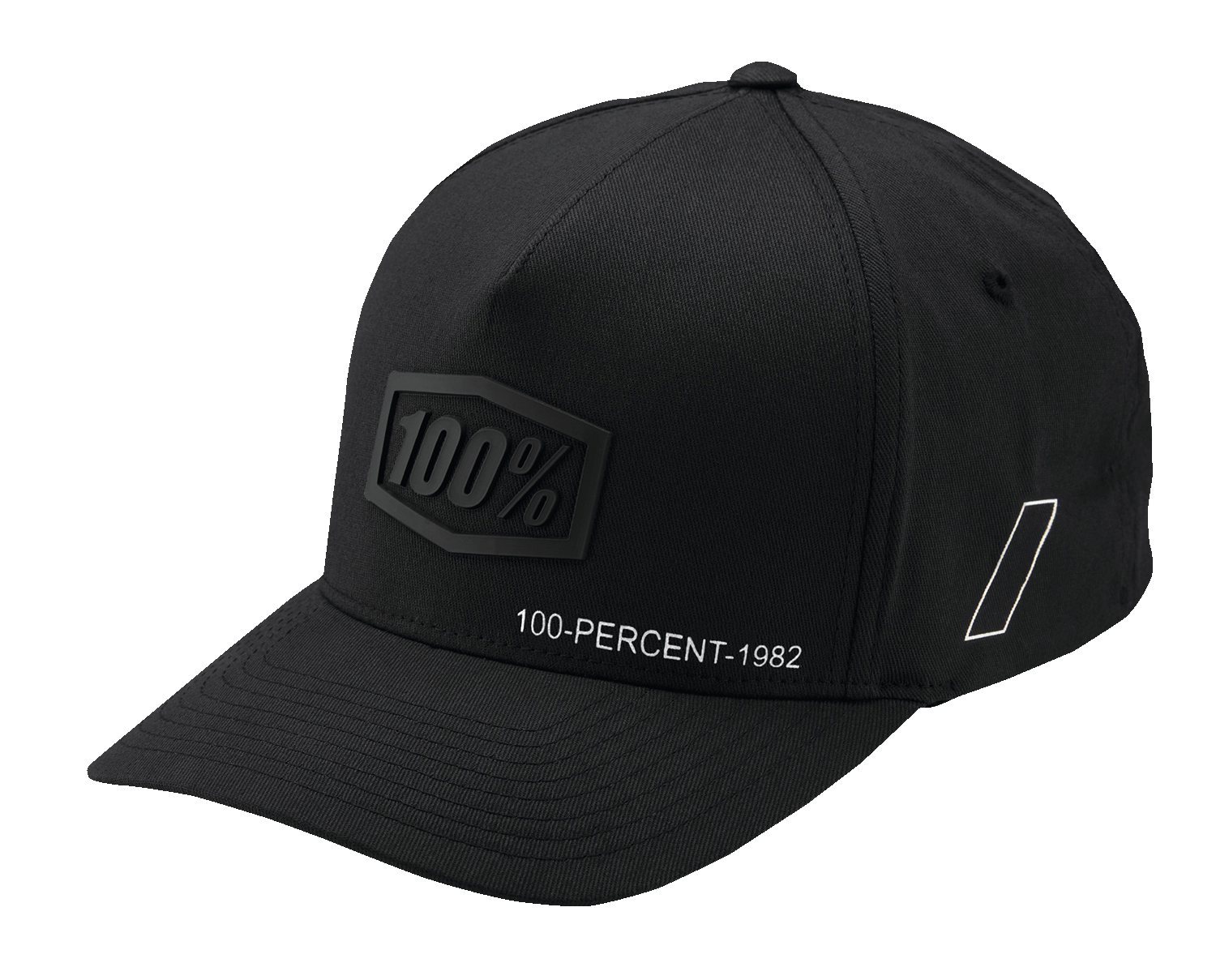 100% Shadow Flexfit® Hat - Black - Large/XL 20043-00009