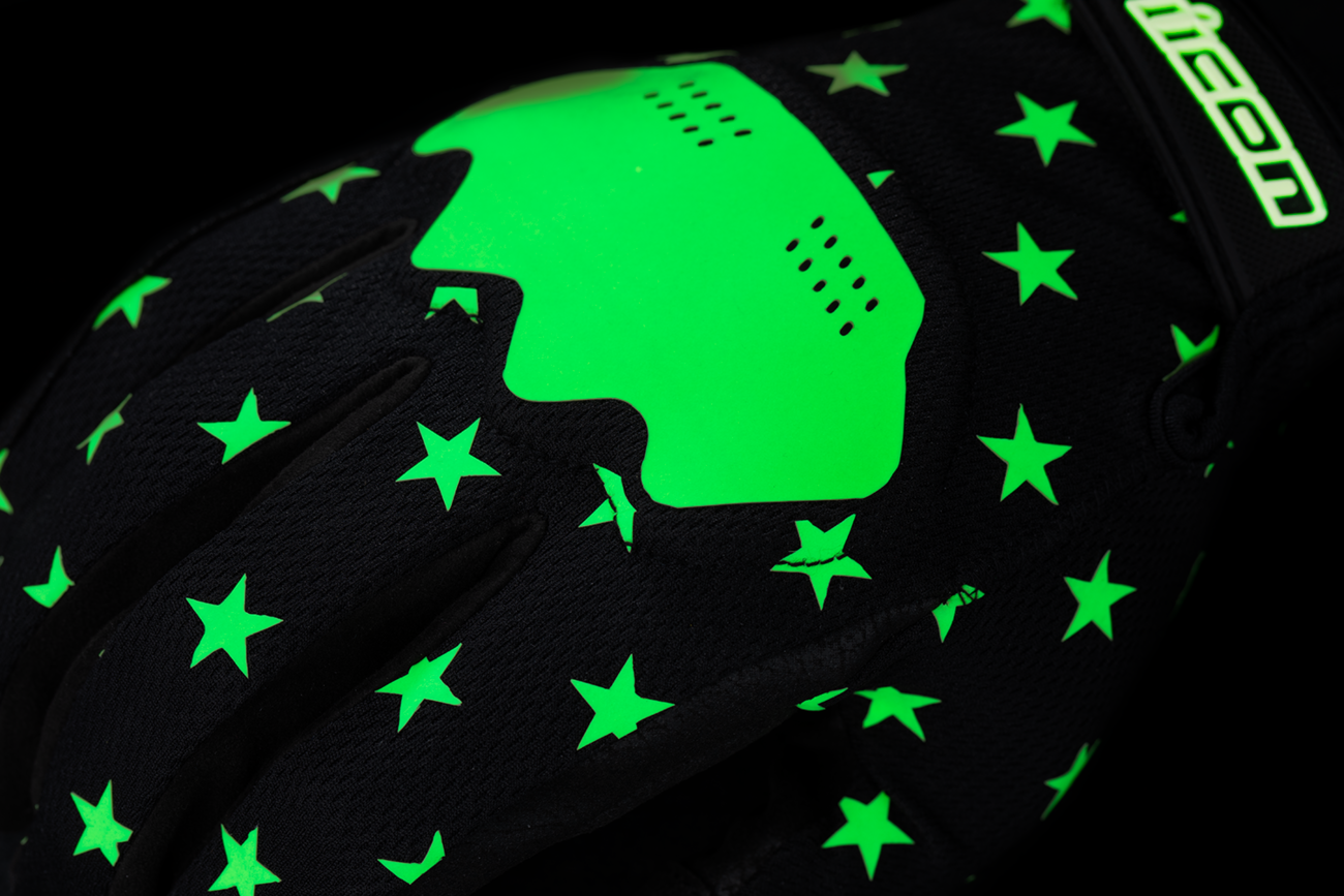 ICON Hooligan™ Old Glory Gloves - Glow - 2XL 3301-4696