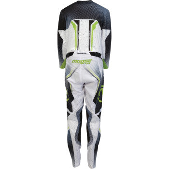 MOOSE OFFROAD Youth Qualifier® Jersey - White/Black/Green - Small 2912-2639