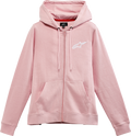 ALPINESTARS Women's Ageless Zip Hoodie - Pink/White - Small 1232518003110S