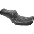 LE PERA Tailwhip Seat - Double Diamond - Black - FXD '04-'05 LF-581DD