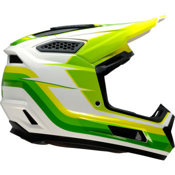 Z1R Dirt Maxx Helmet - Vortex - White/Green - Large 0110-9367