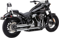 COBRA RPT Mufflers for Softail - Chrome 6057