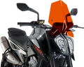 PUIG HI-TECH PARTS New Generation Windscreen - Orange - KTM 9668T