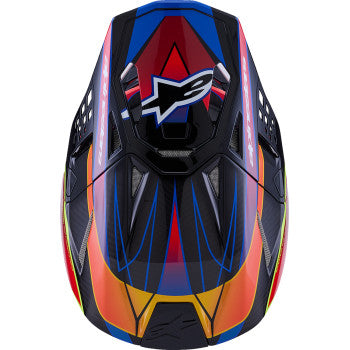 ALPINESTARS Supertech M10 Helmet - MIPS® - Era - Gloss Blue/Red/Yellow Fluo - Small 8301223-7356-S