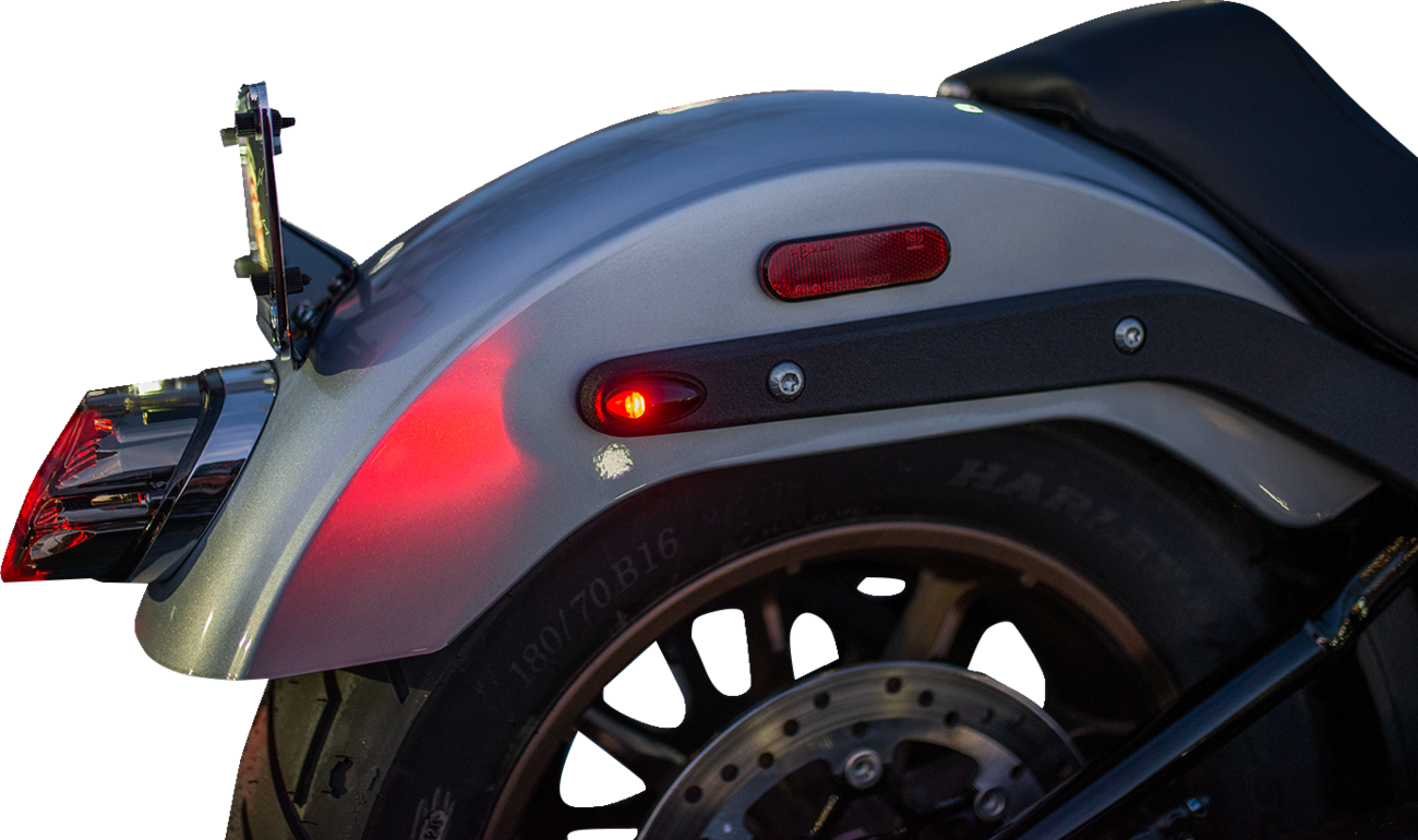 KODLIN MOTORCYCLE 3-1 Mini Fender Strut Indicator Lights - Black K68489