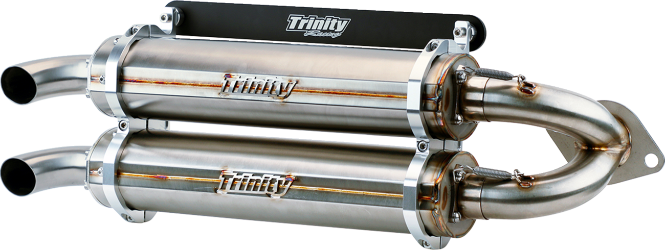 TRINITY RACING Stainless Steel Slip-On Muffler TR-4118S-SS