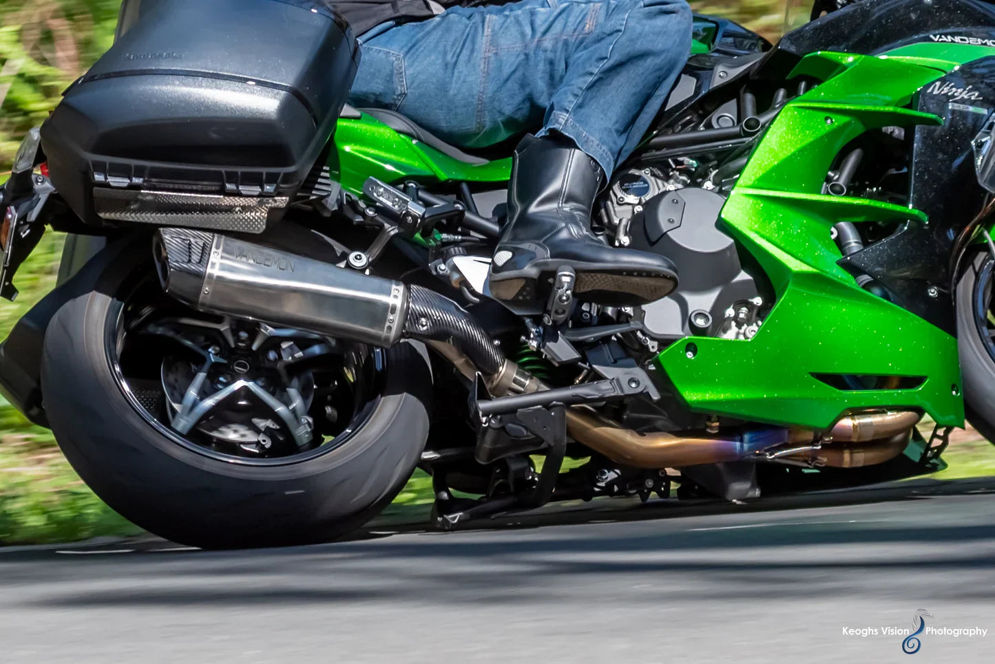 Vandemon Titanium Exhaust System  Kawasaki H2 SE SX  2018-23 KAWAH2SESXTIEXHSYSB VA-146
