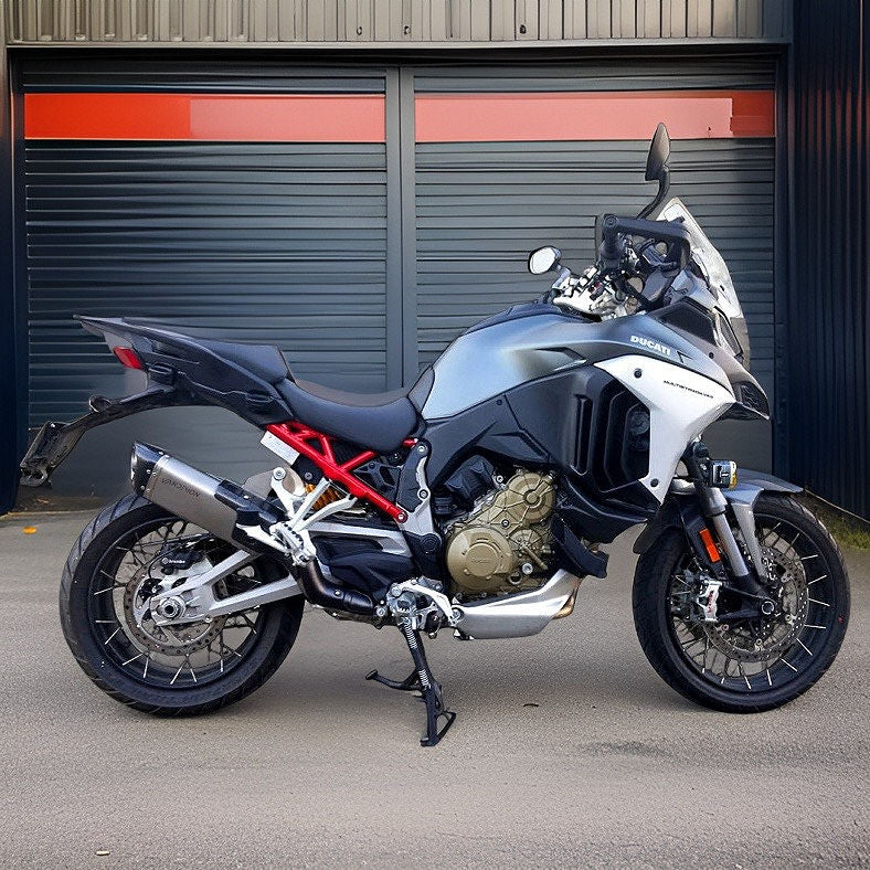 Vandemon Ducati Multistrada V4 Bimodal Stealth Titanium Slip-On Exhaust  DUCV4MTSTIMUFWVA