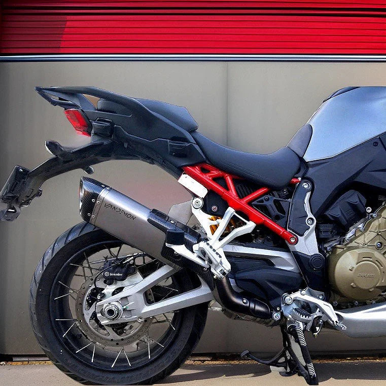 Vandemon Ducati Multistrada V4 Bimodal Stealth Titanium Slip-On Exhaust  DUCV4MTSTIMUFWVA