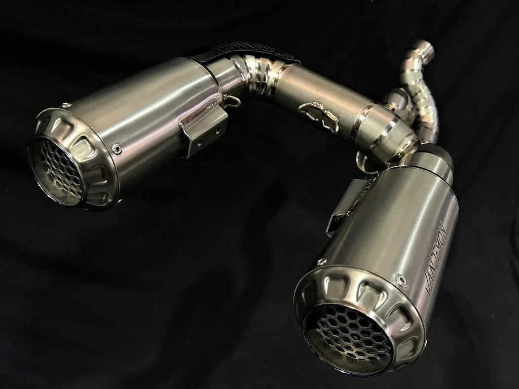 Vandemon Ducati Panigale & Streetfighter V4 Titanium High Mount 3/4 Slip-On 2018-21 DUCV4SFTIMUFHMA VA-120