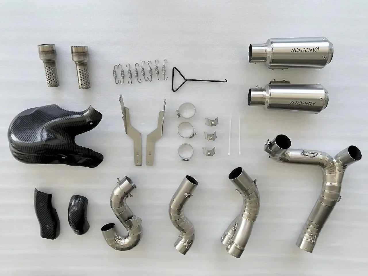 Vandemon Ducati Panigale & Streetfighter V4 Titanium High Mount 3/4 Slip-On 2018-22 DUCV4SFTIMUFHMA VA-120