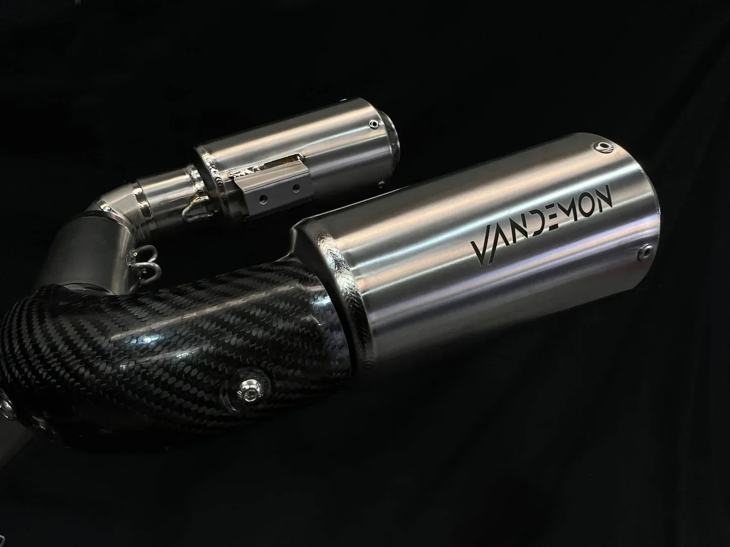 Vandemon Ducati Panigale & Streetfighter V4 Titanium High Mount 3/4 Slip-On 2018-21 DUCV4SFTIMUFHMA VA-120