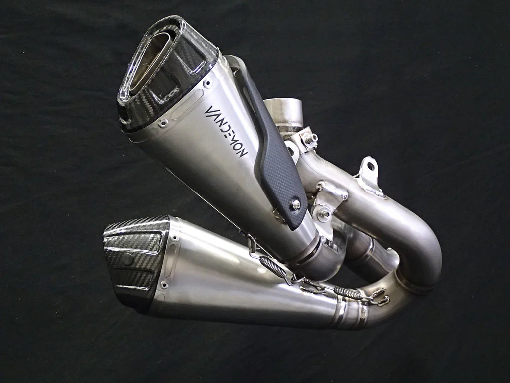 Vandemon  Ducati Panigale & Streetfighter V4S/V4R Vandemon All Titanium Slip-On 2018-24 DUCV4SFTIMUFLMB VA-3