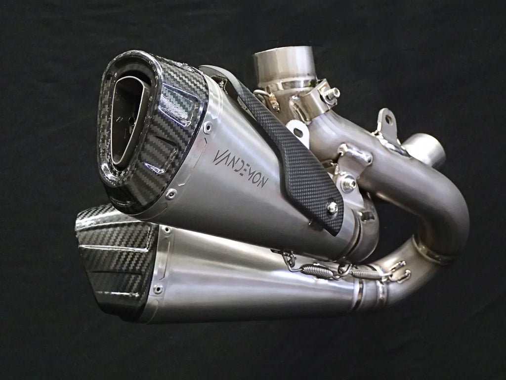 Vandemon  Ducati Panigale & Streetfighter V4S/V4R Vandemon All Titanium Slip-On 2018-24 DUCV4SFTIMUFLMB VA-3