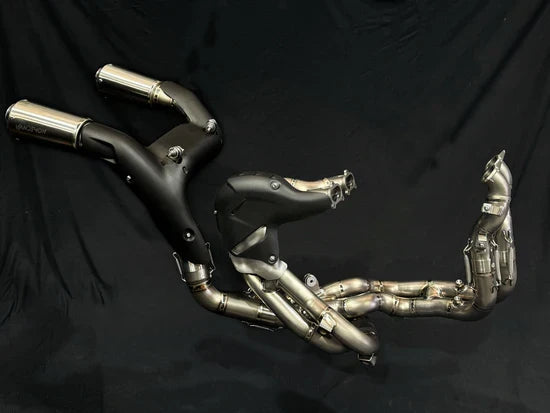 Vandemon Ducati Panigale V4,V4S,V4R & Streetfighter V4 2018-24 Titanium High Mount Exhaust System  DUCV4PANHMEXHMESA VA-124