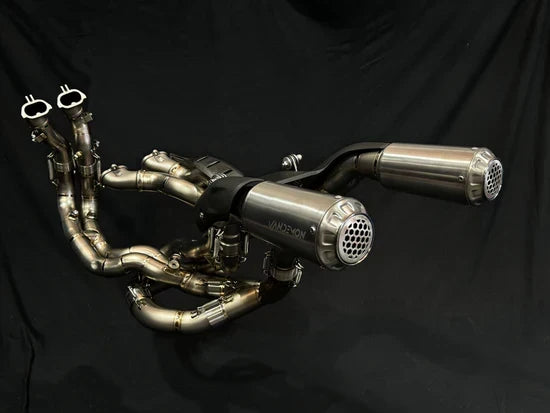 Vandemon Ducati Panigale V4,V4S,V4R & Streetfighter V4 2018-24 Titanium High Mount Exhaust System  DUCV4PANHMEXHMESA VA-124