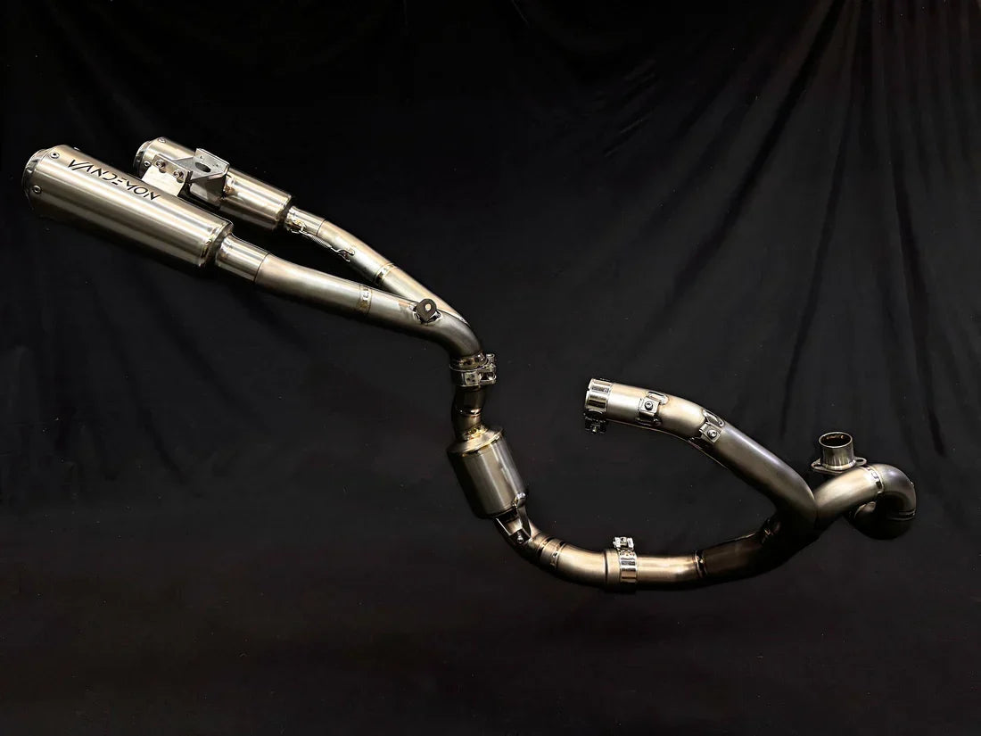 Vandemon Ducati Scrambler 1100 Pro 2021-24  Full Titanium Exhaust System DUC1100SCRTIEXBRA VA-127