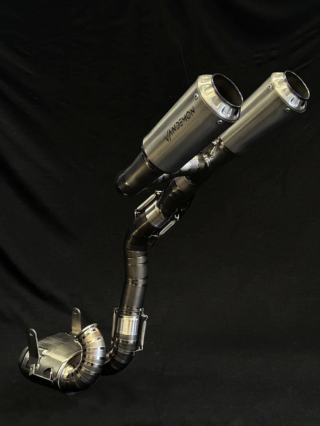 Vandemon Ducati Panigale/ Streetfighter V2 High Mount Titanium Slip-On Mufflers DUCV2TIMESMUFHMA VA-126