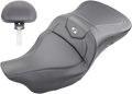 SADDLEMEN Extended Reach Road Sofa Seat - Carbon Fiber - Backrest - Heated - '08-'23 FL 808-07B-186BRHC