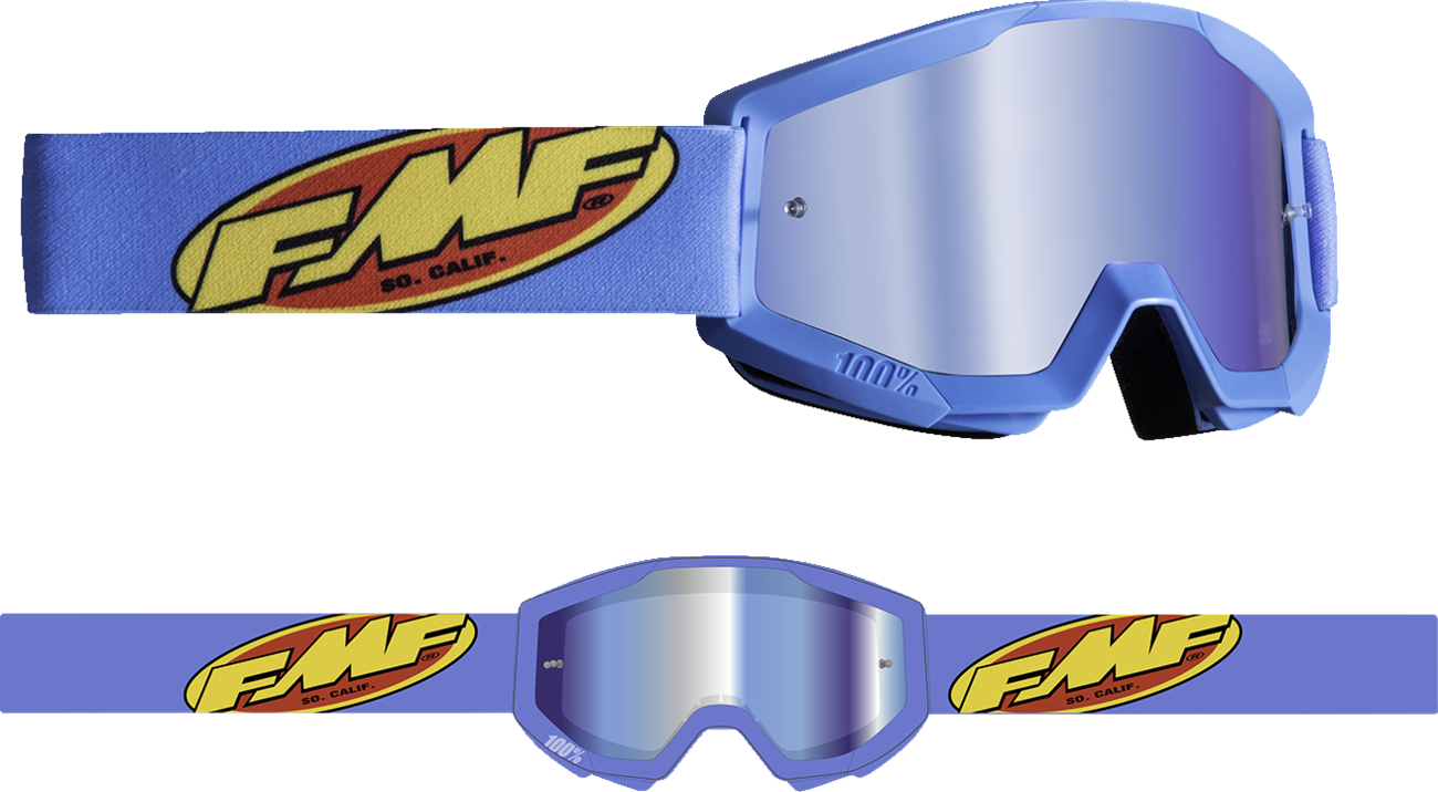 FMF PowerCore Goggles - Core - Cyan - Blue Mirror F-50051-00004 2601-3183