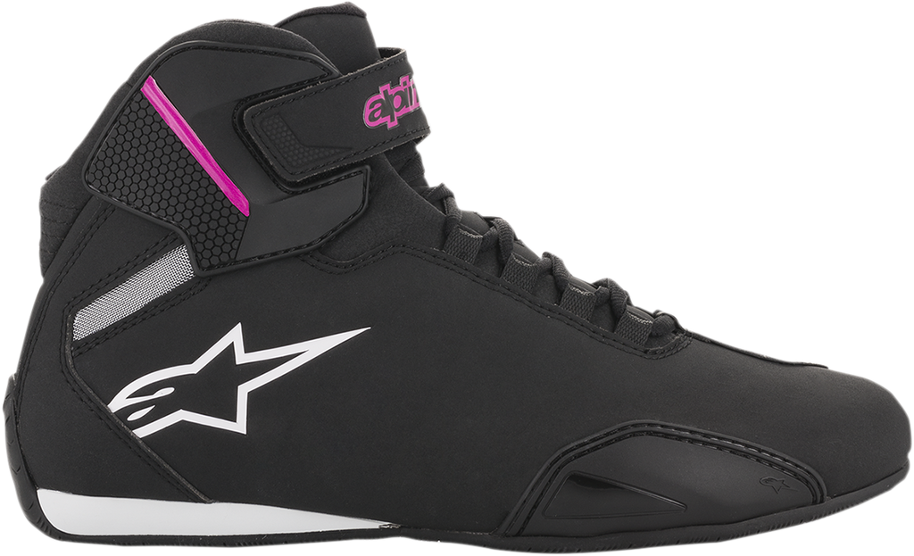 ALPINESTARS Women's Sektor Shoes - Black/Pink - US 7.5 251571910398