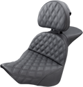 SADDLEMEN Explorer Seat - Lattice Stitched - Backrest 818-27-030LS